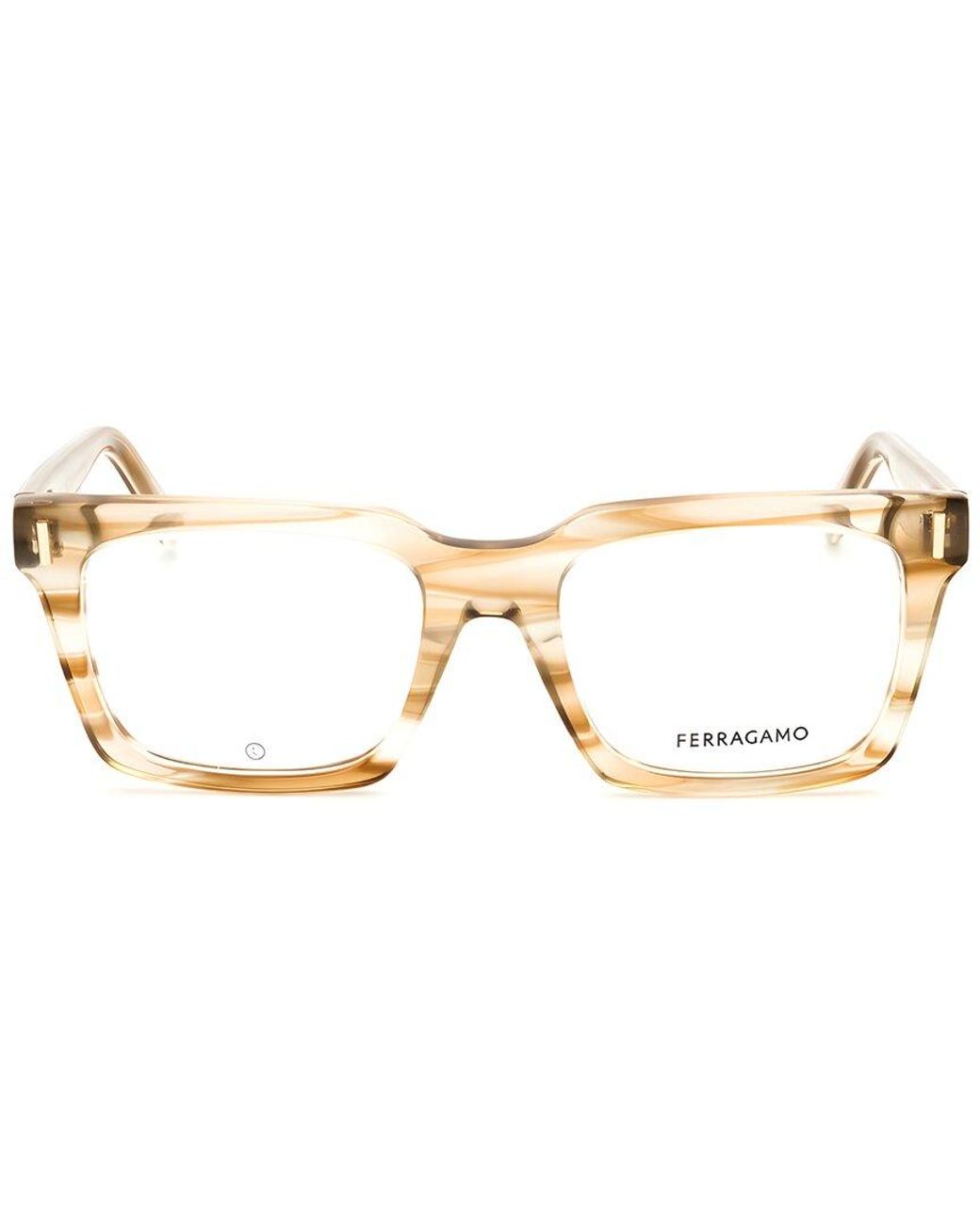 Ferragamo Metallic 53Mm Optical Frames