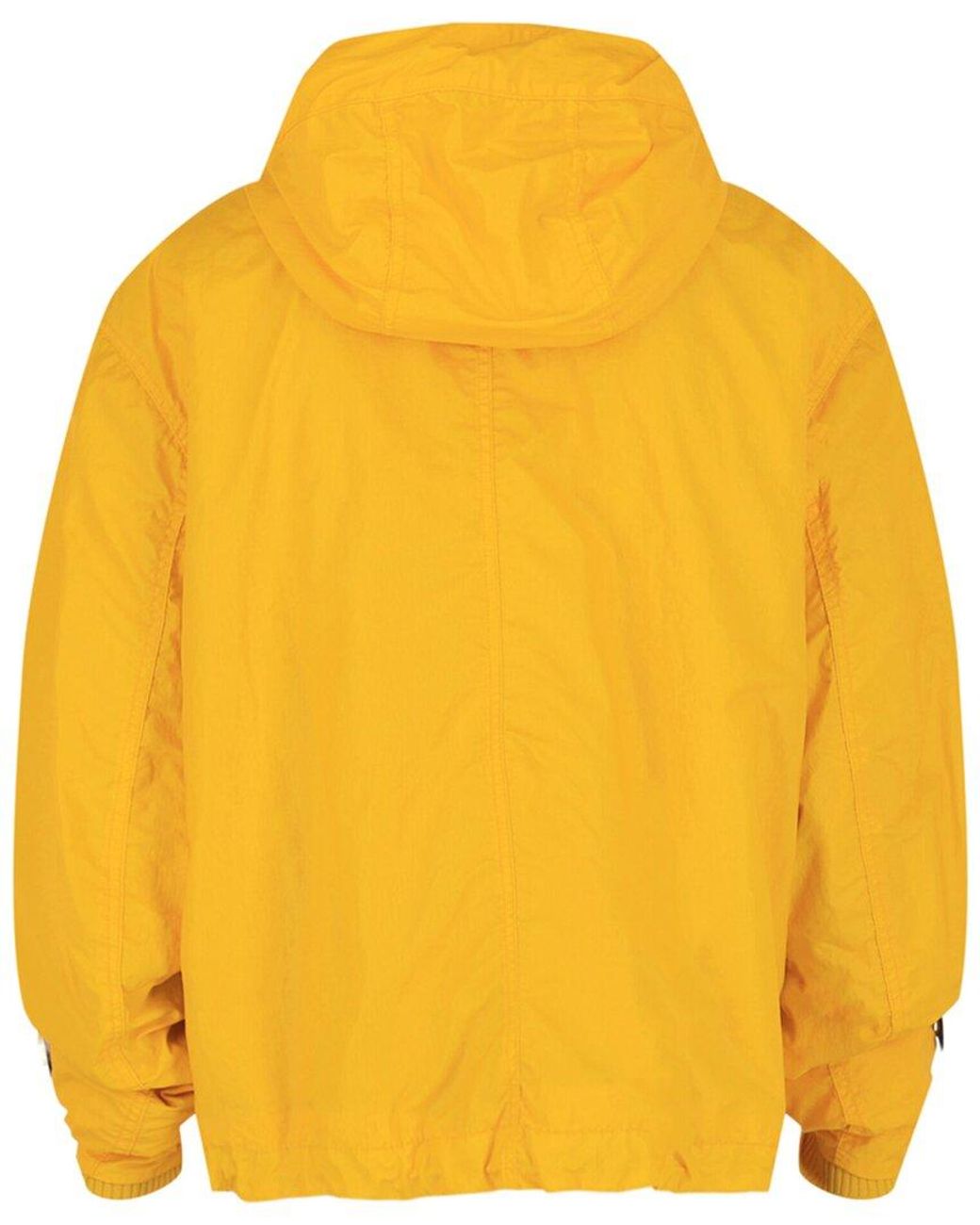 Ferragamo Yellow Coated Hooded Jacket for men