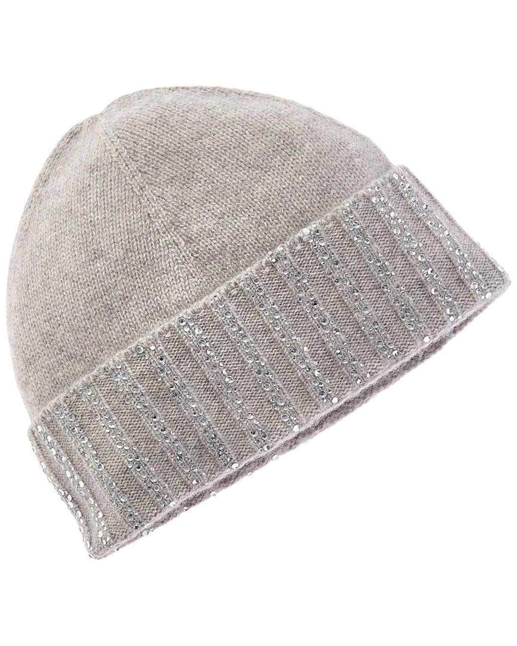Sofiacashmere Gray Sofiacashmere 6-Ply Cashmere Knit Hat