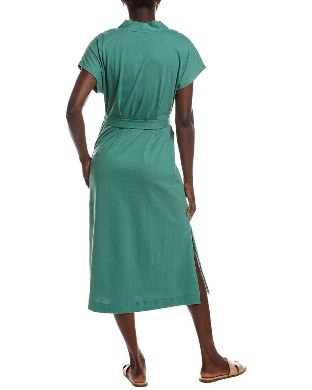 Tommy Bahama Green Islandscape Jersey Midi Dress