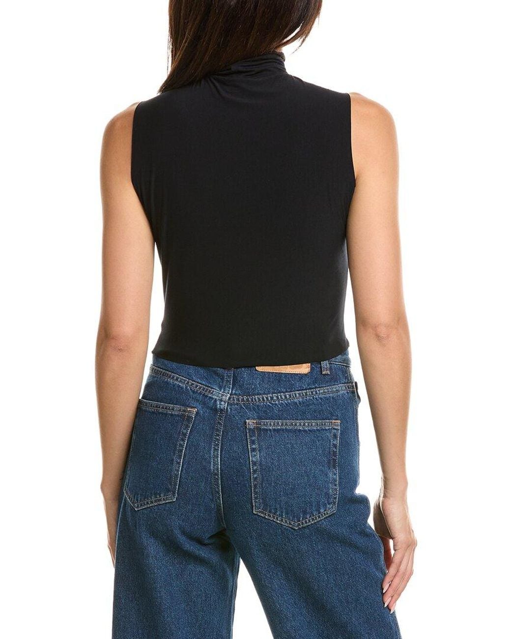 Commando Black Commando Butter Cropped Turtleneck Top