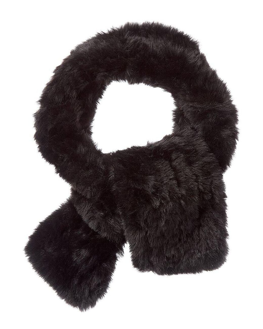 Surell Black Knit Scarf