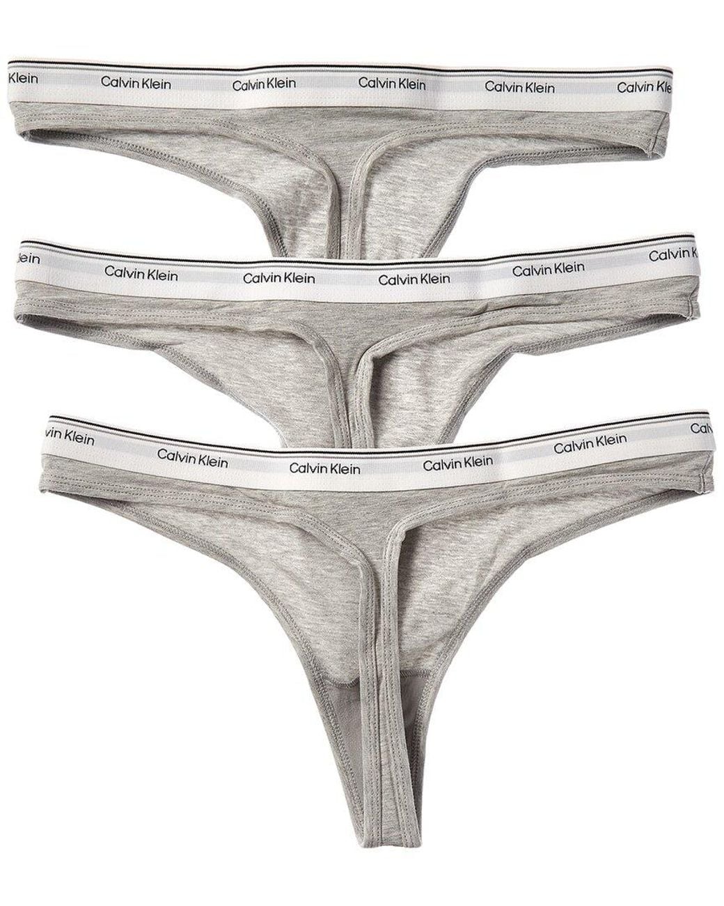 Calvin Klein White 3Pk Thong