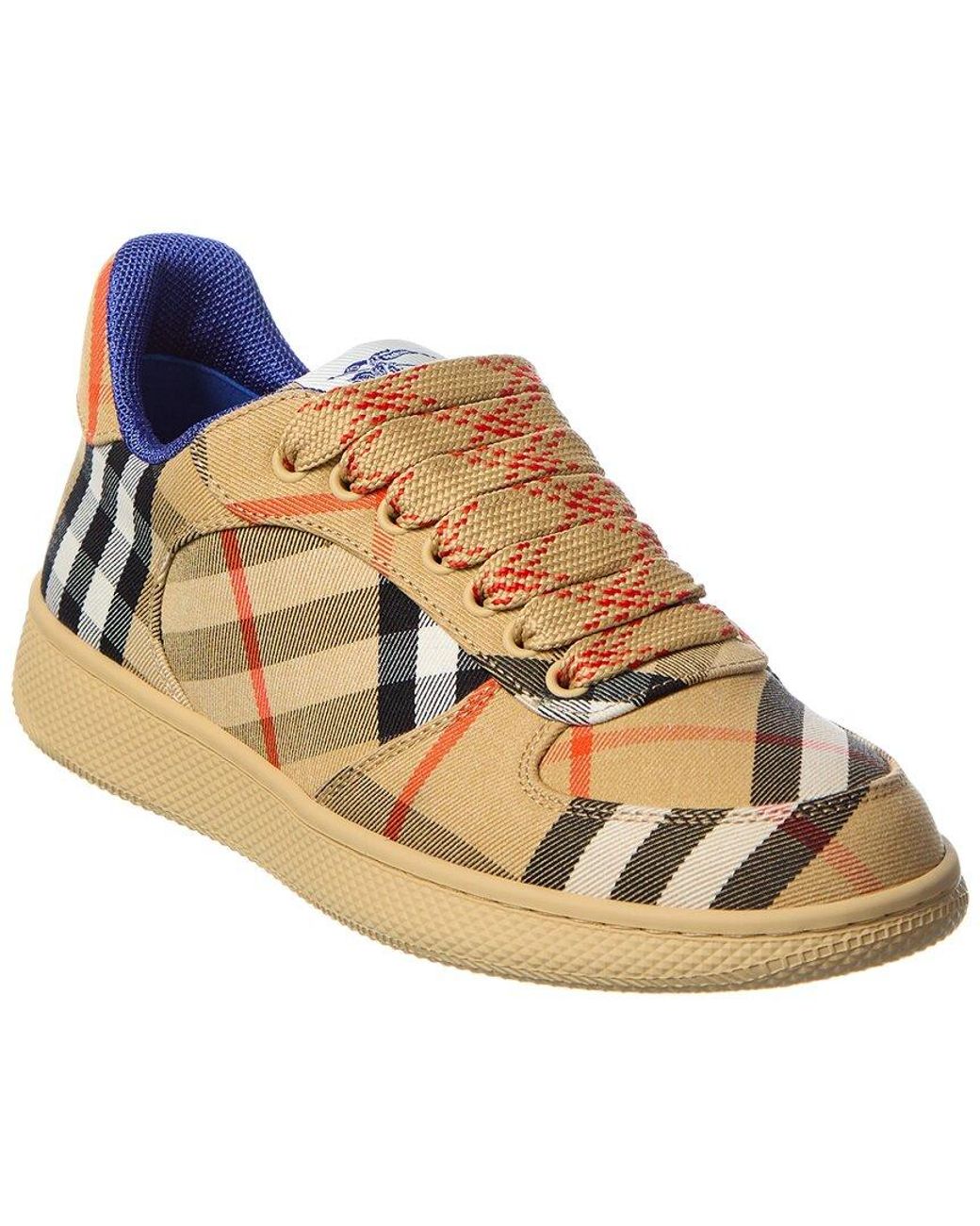 Burberry Natural Terrace Check Canvas Sneaker