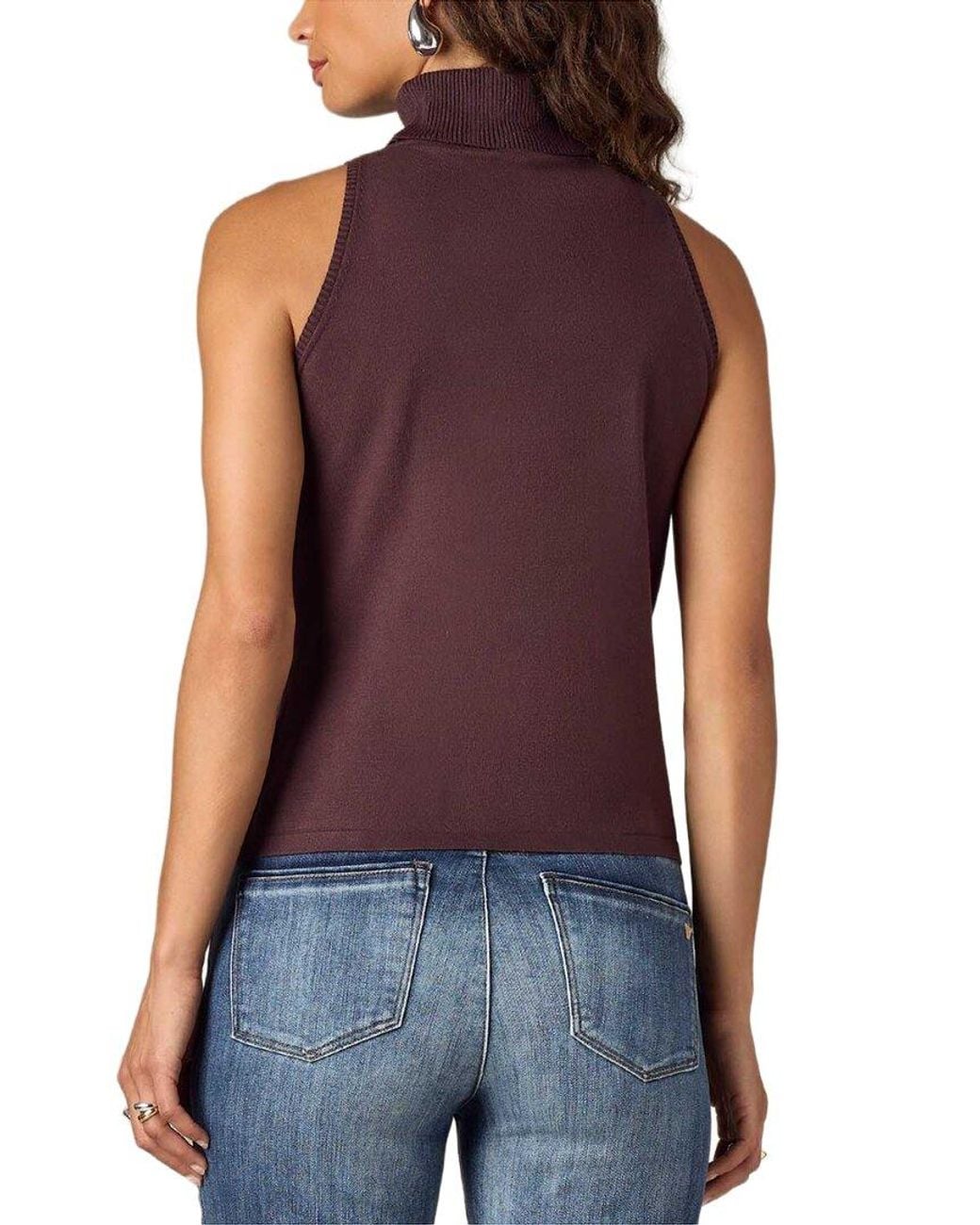 Wit & Wisdom Purple Petite Sweater Tank