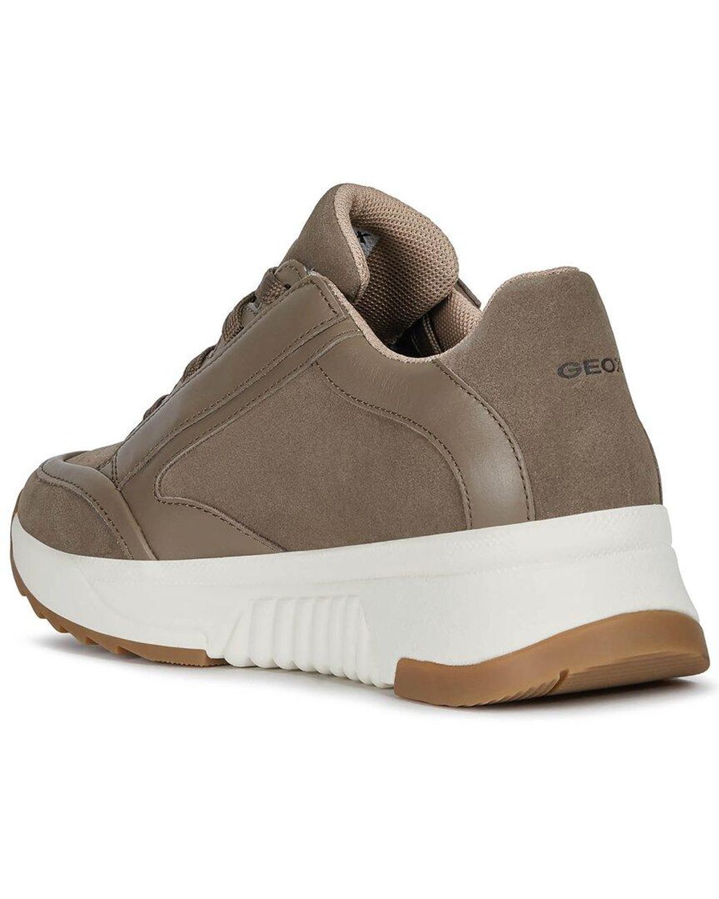 Geox D Falena B Abx C Leather Sneaker | Lyst