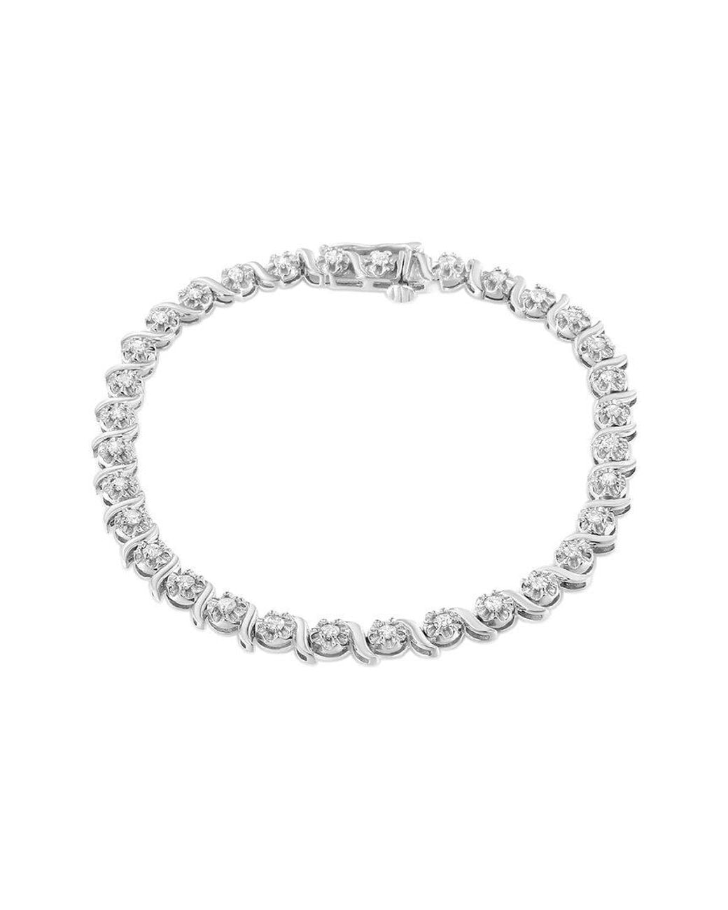 Haus of Brilliance White 1.00 Ct. Tw. Diamond Link Bracelet