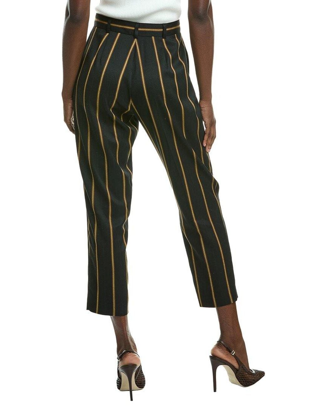 L.K.Bennett Black Jemima Stripe Trouser
