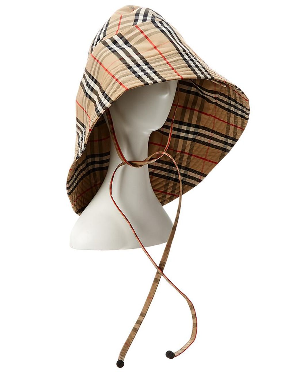Burberry Vintagecheck Cotton Rain Hat Save 20 Lyst