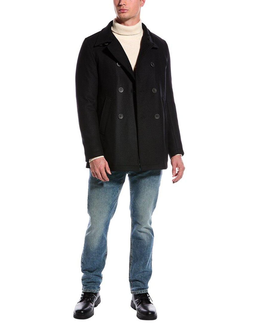 Herno Chester Wool-blend Coat in Black for Men | Lyst