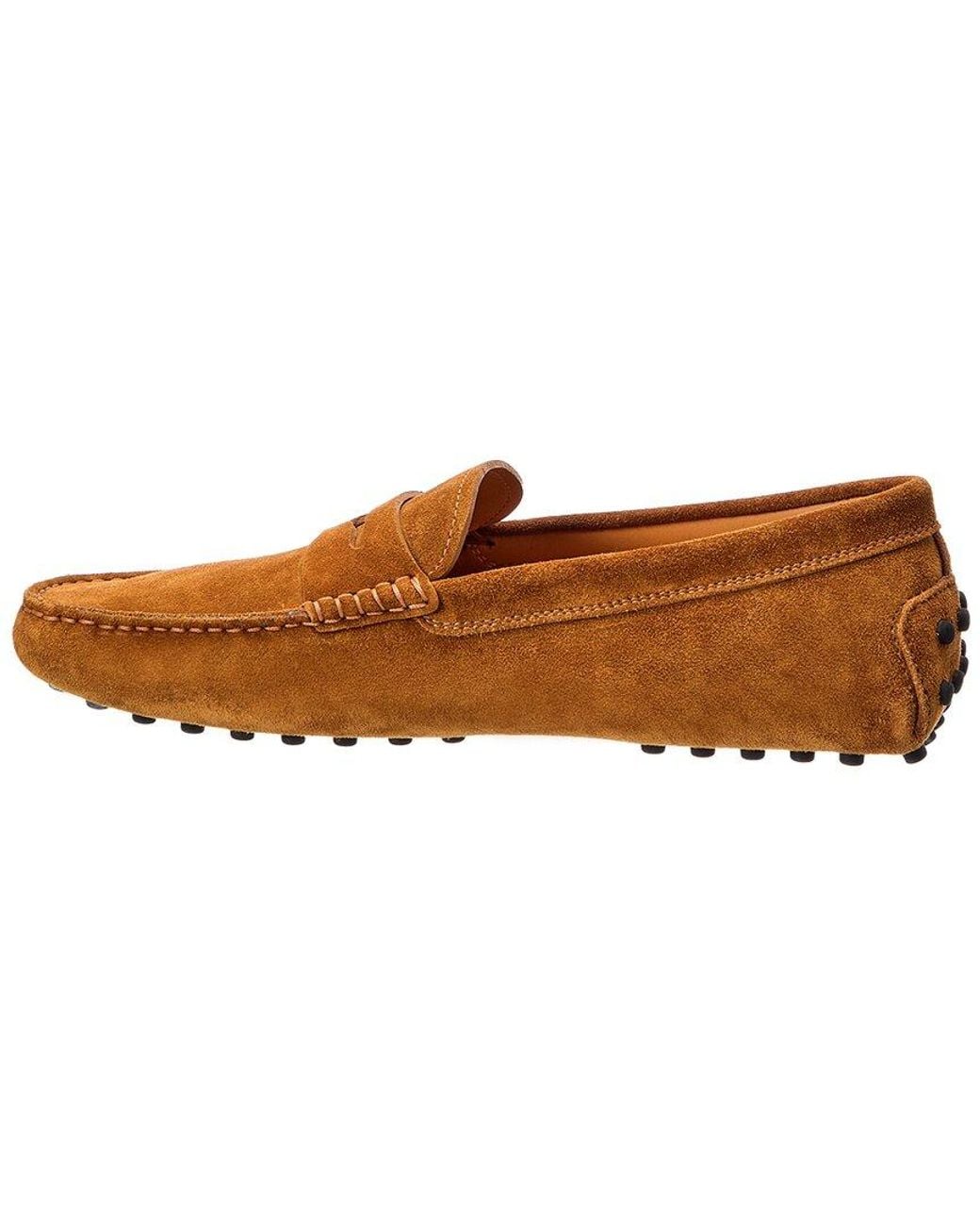 Tod's Brown Suede Driver for men