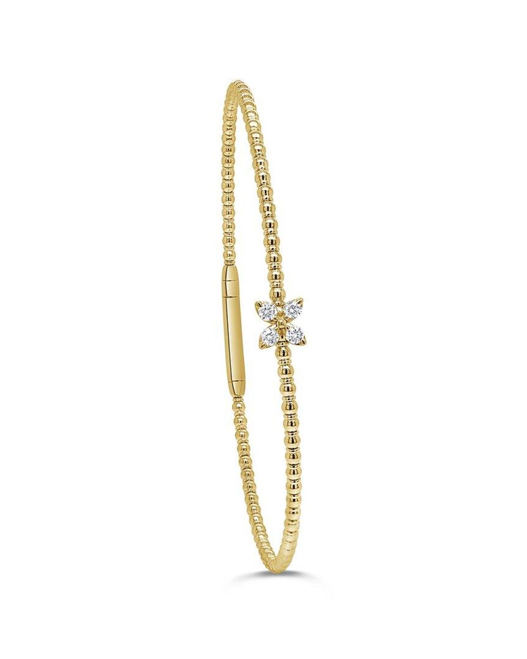 Sabrina Designs White 14K 0.12 Ct. Tw. Diamond Stackable Bangle