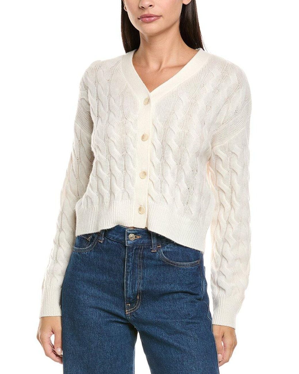 NAADAM White Wool & Cashmere-Blend Cardigan