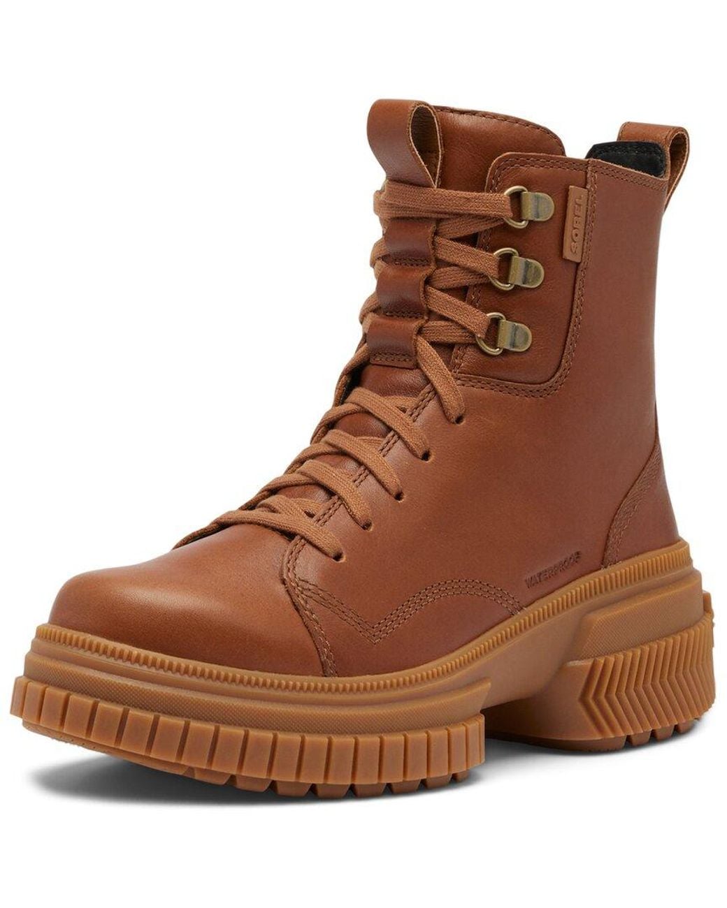 Sorel Brown Ona Ave Leather Boot