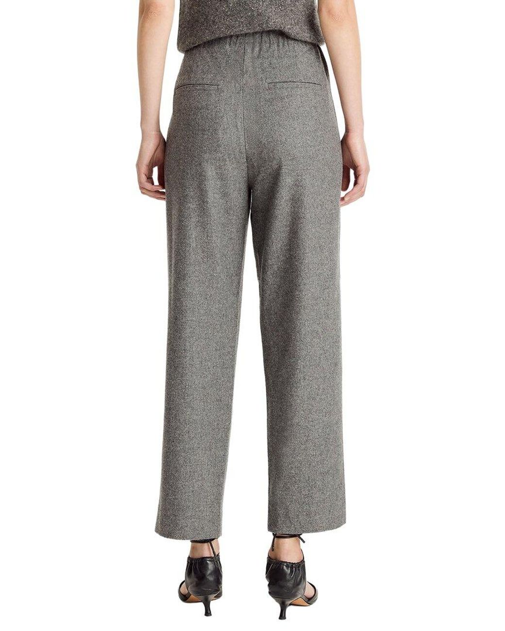 Vince Gray Mid Rise Wool-Blend Easy Pull On