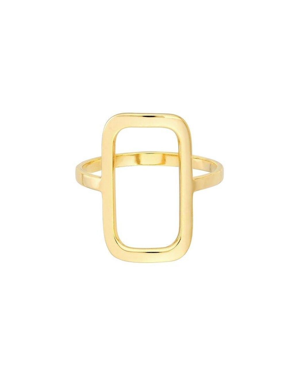 HAWLEY ST Metallic 14K Geometric Ring
