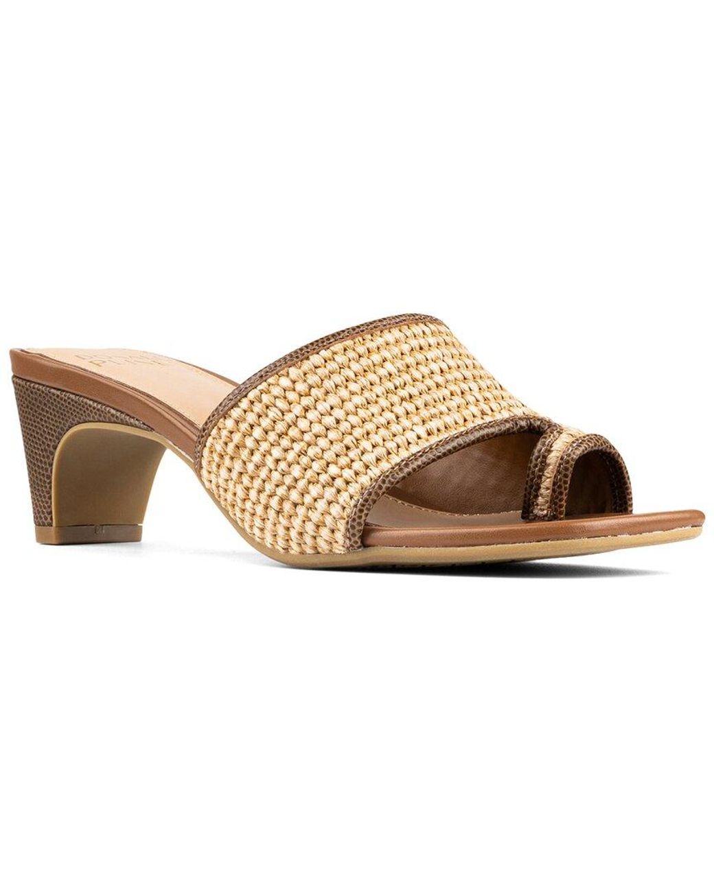 Donald J Pliner Brown Dalayna Leather Sandal