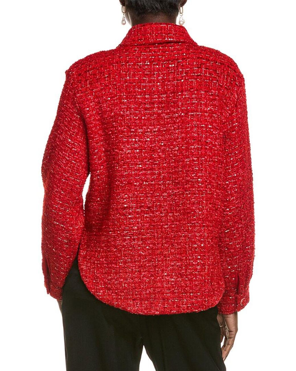 Endless Rose Red Tweed Shirt