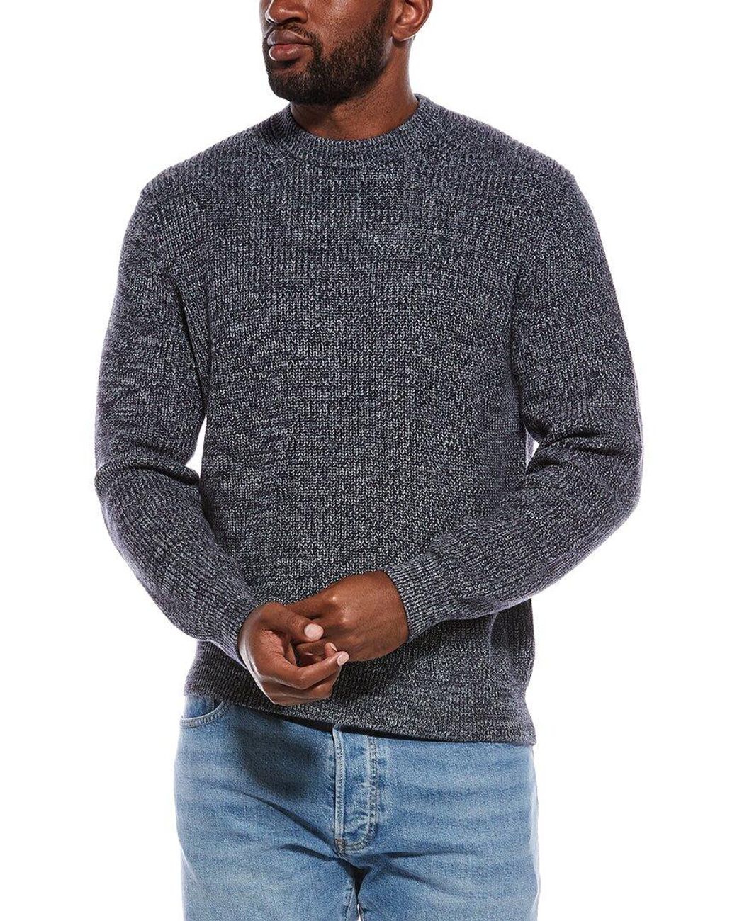 Madewell Blue Marled Shaker Stitch Crewneck Sweater for men