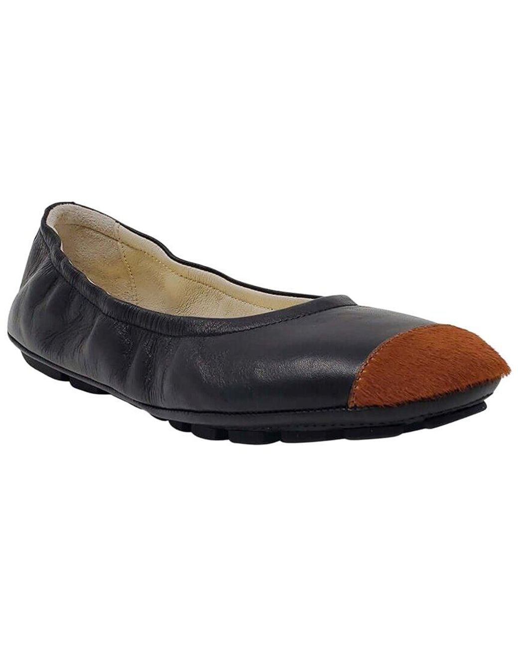 Madison Maison Blue Calf Hair Leather Ballet