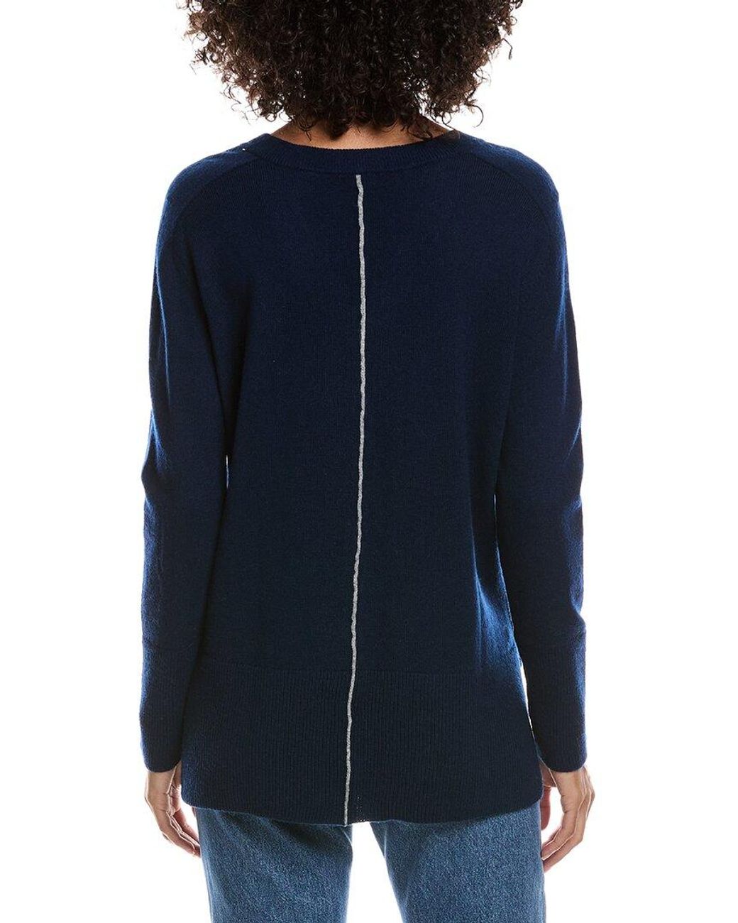 Forte Blue Easy Wool & Cashmere-Blend Sweater