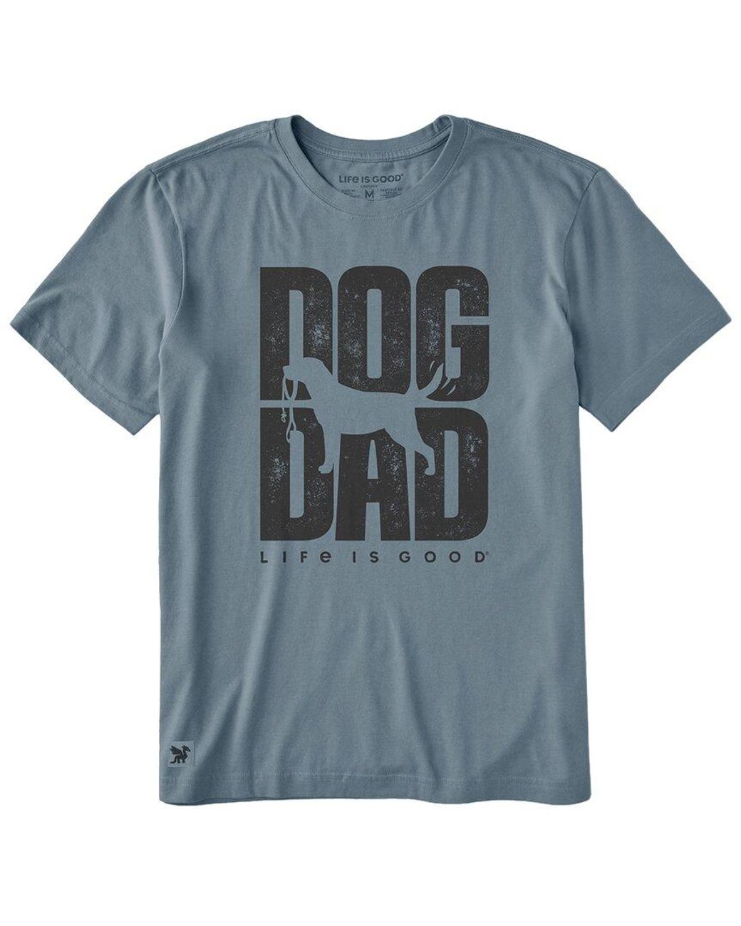Life Is Good. Blue Crusher T-Shirt for men