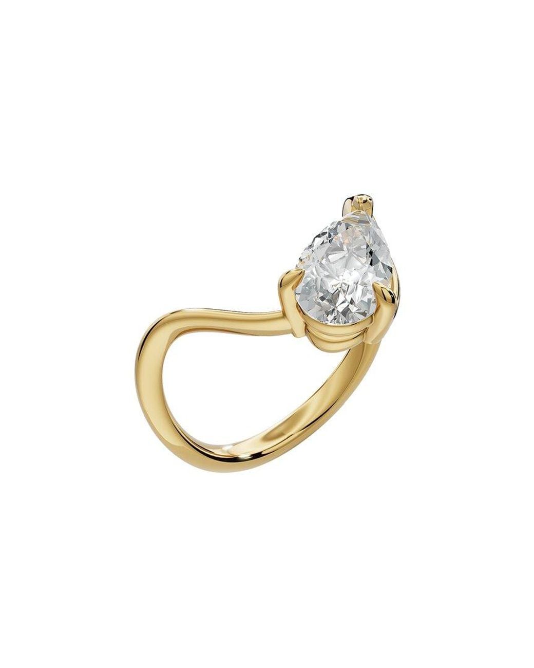 Lab Grown Diamonds Metallic 14K 1.00 Ct. Tw. Lab-Grown Diamond Ring