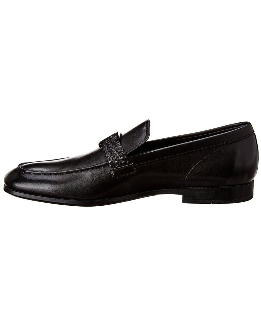 Tod's Black Leather Loafer for men
