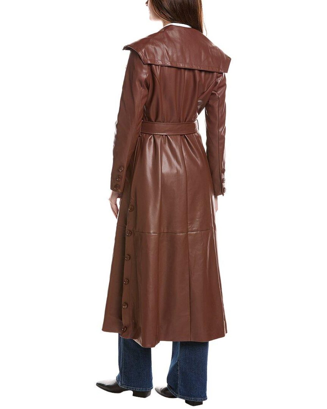 Hutch Brown Reed Belted Trench Coat