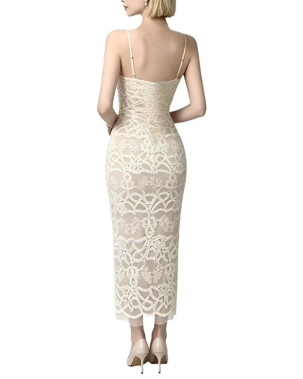 Linda Charm White Sleeveless Maxi Dress