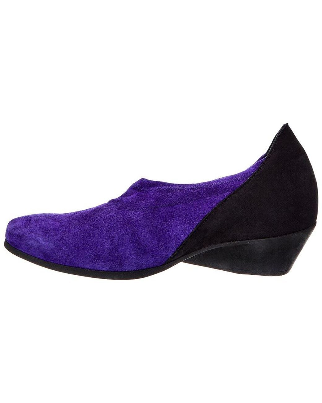 Arche Purple Ola Suede Slip-On