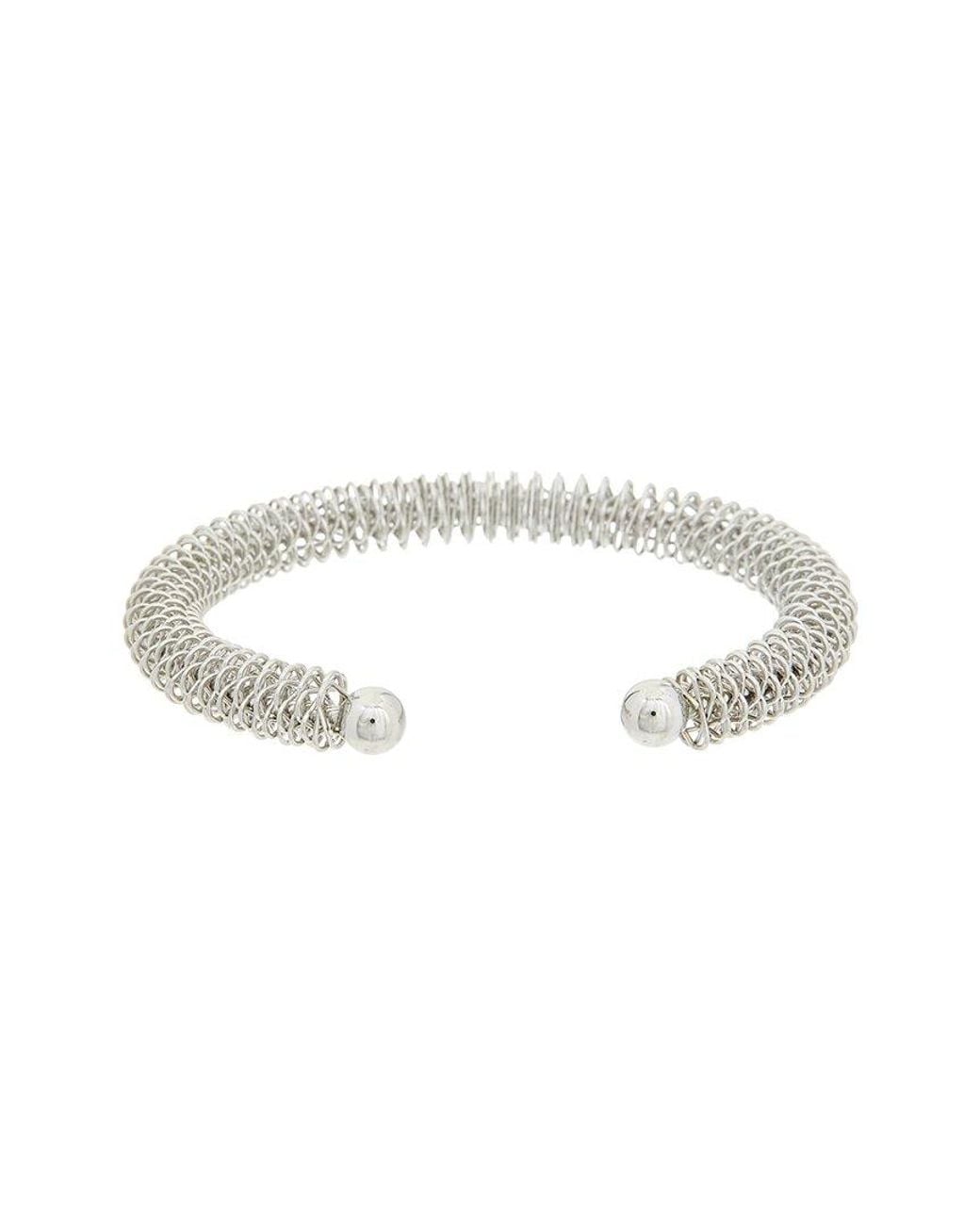 Juvell White Cuff Bangle Bracelet