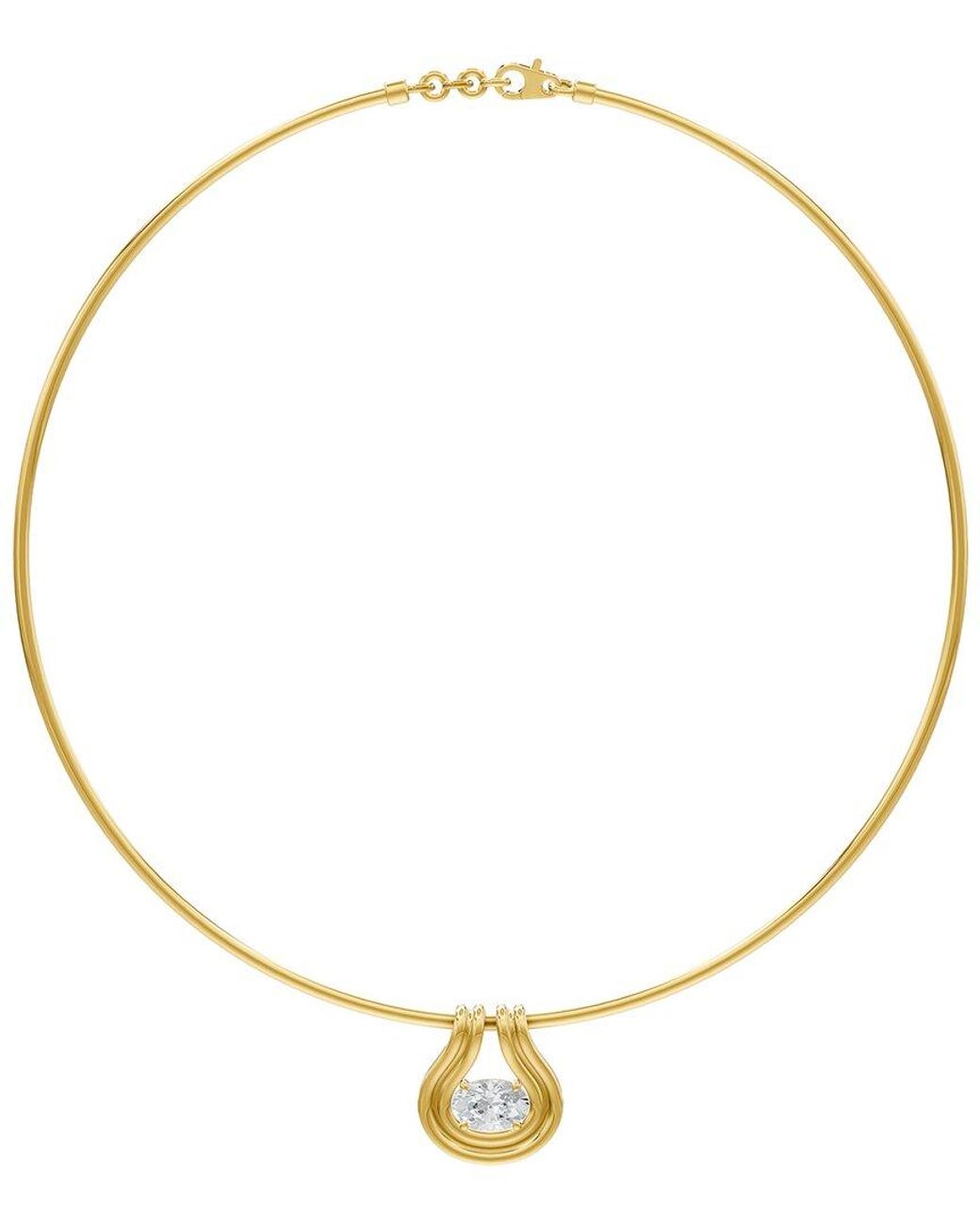 Lab Grown Diamonds Metallic 18K Over 1.50 Ct. Tw. Lab-Grown Diamond Necklace