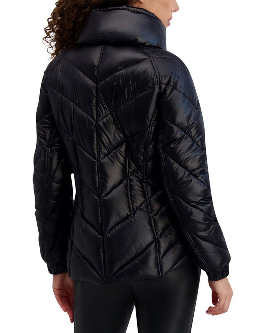 Karl Lagerfeld Black Quilted Coat