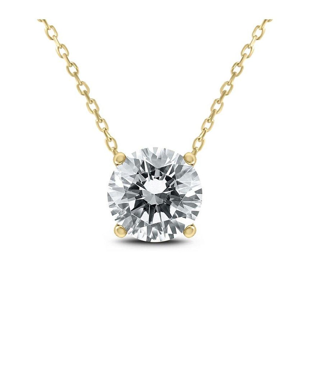 Diamond Select Cuts Metallic 14k 0.96 Ct. Tw. Diamond Necklace