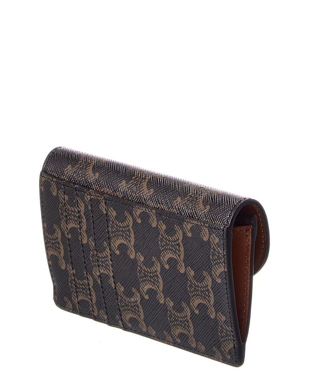 Céline Gray Long Triomphe Canvas Card Holder