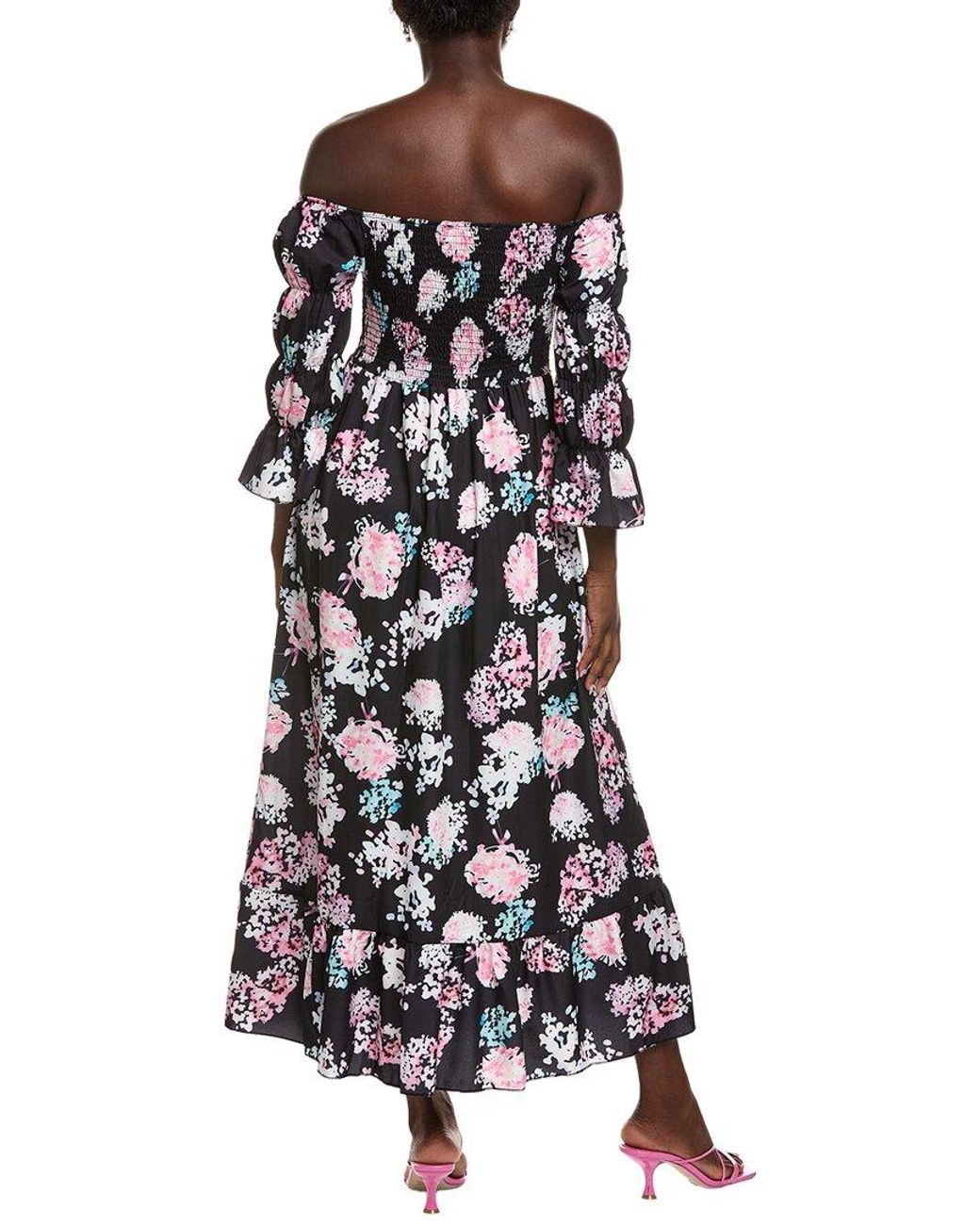 IPPONELLI White Off-The-Shoulder Midi Dress
