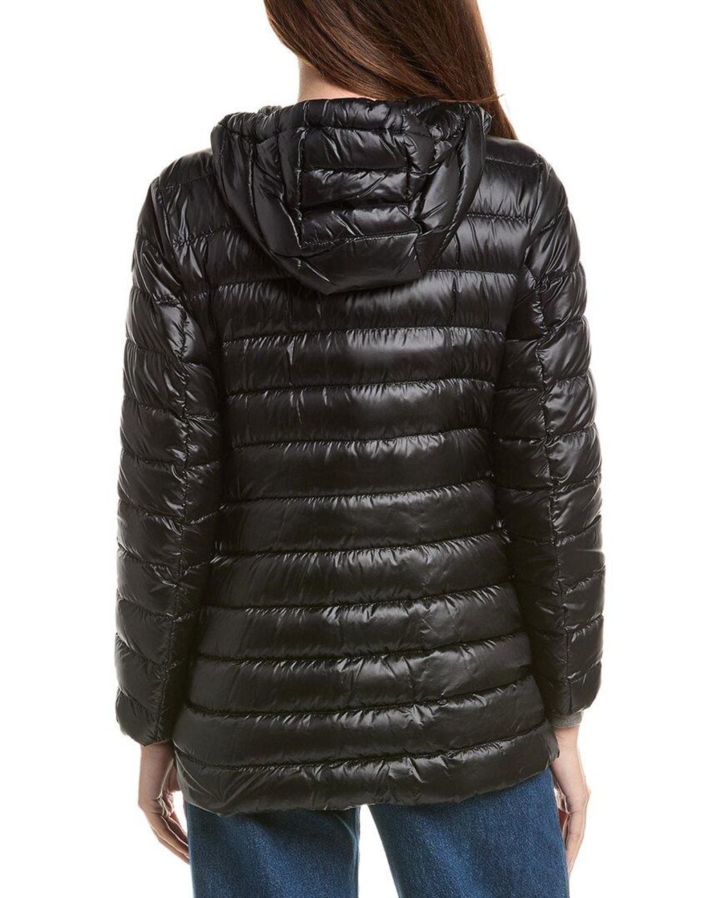Moncler Black Jasmin Hooded Short Down Jacket