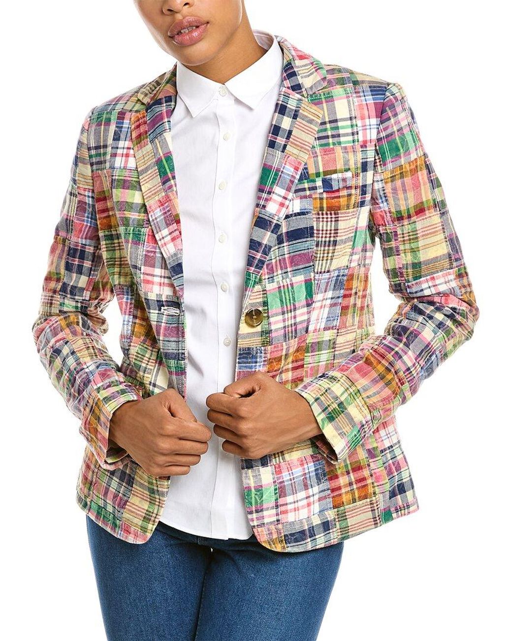 Brooks Brothers Madras Plaid Blazer in Green | Lyst Canada