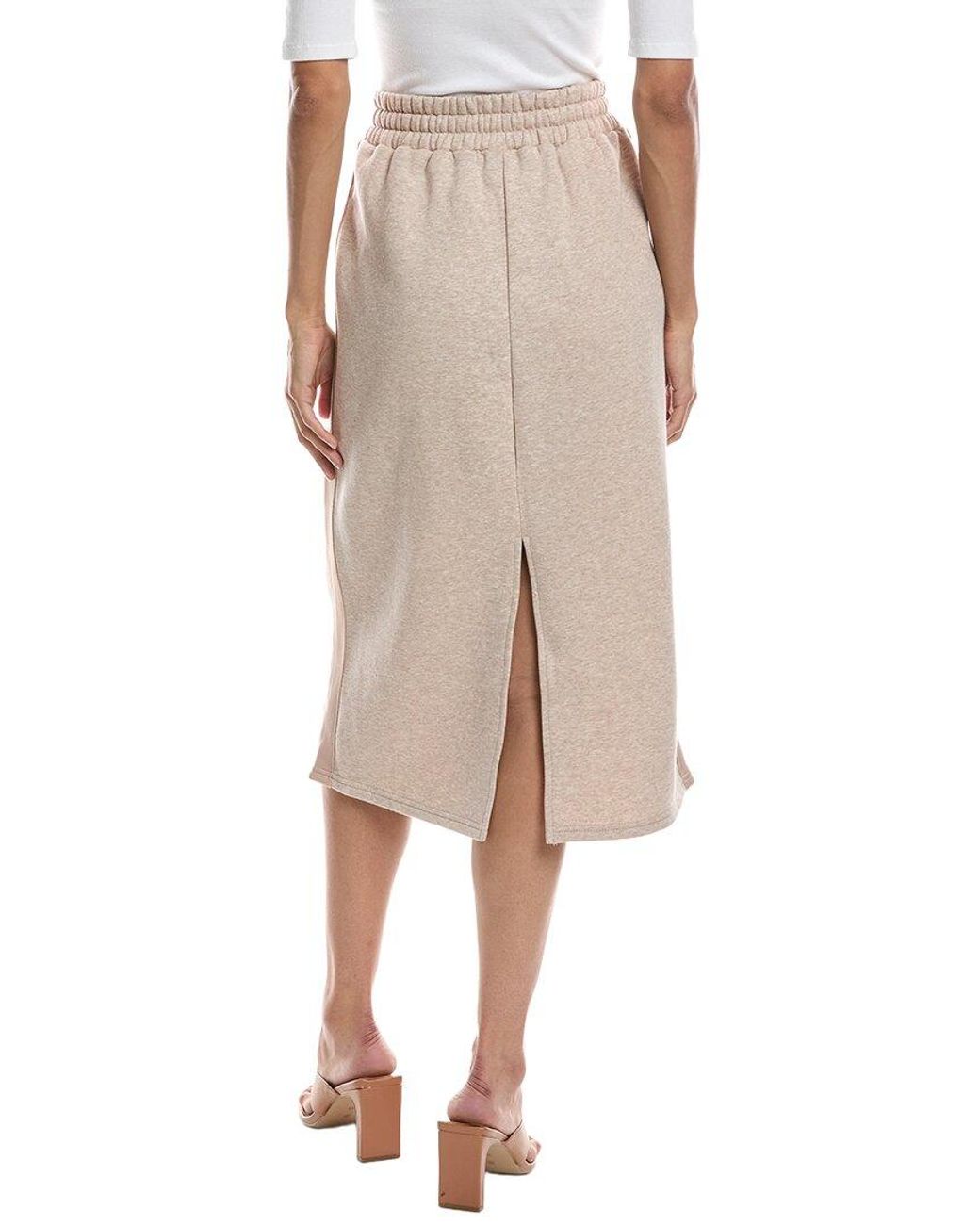Bernardo Natural Knit Fleece Skirt