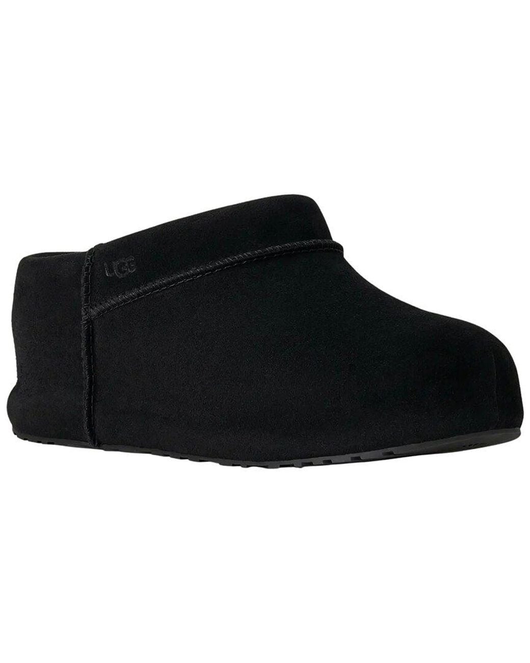 Ugg Black Enwrap Suede Clog