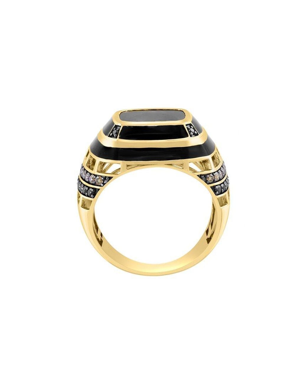 Effy Fine Jewelry Black 14K 3.26 Ct. Tw. Diamond & Onyx Ring