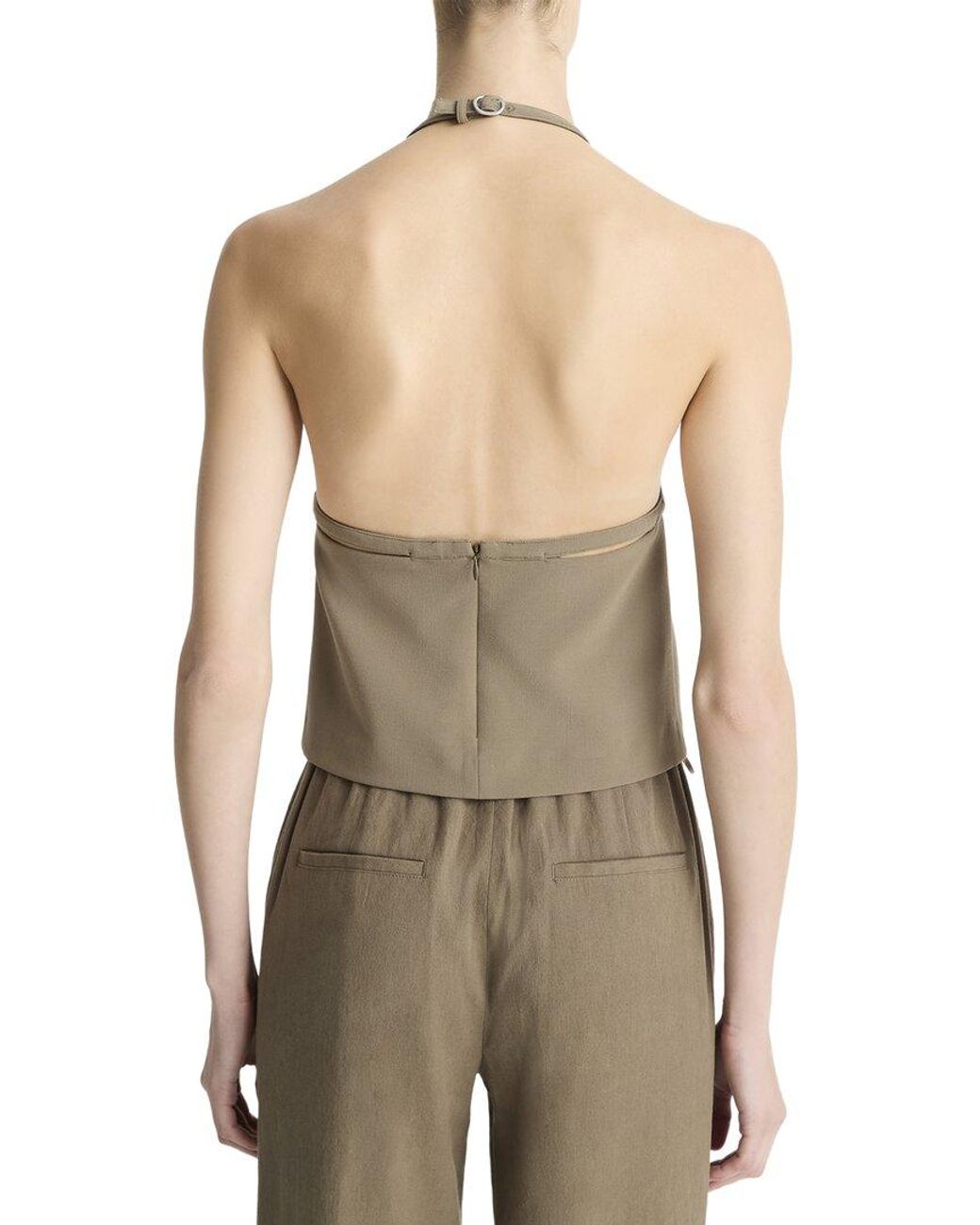 Vince Green Apron Halter Top