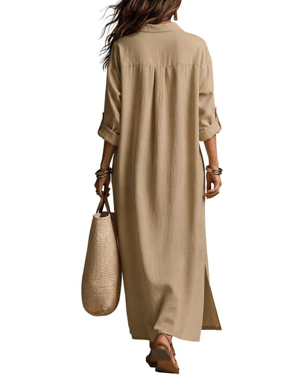 Olivia Taylor Natural Maxi Dress