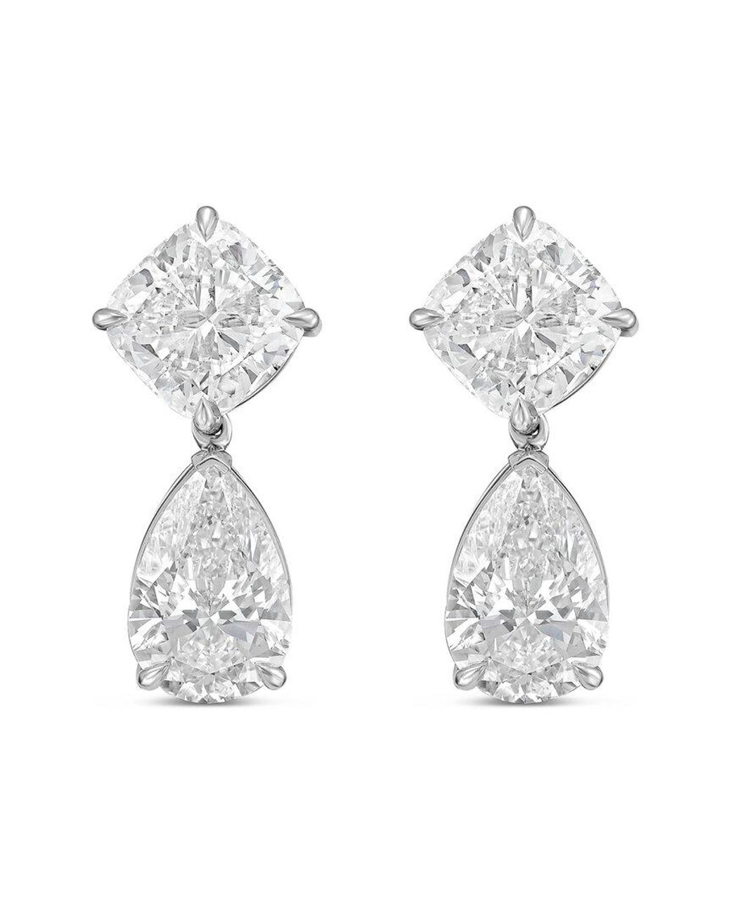 Diana M White Diana M. 14K 15.00 Ct. Tw. Lab-Grown Diamond Drop Earrings