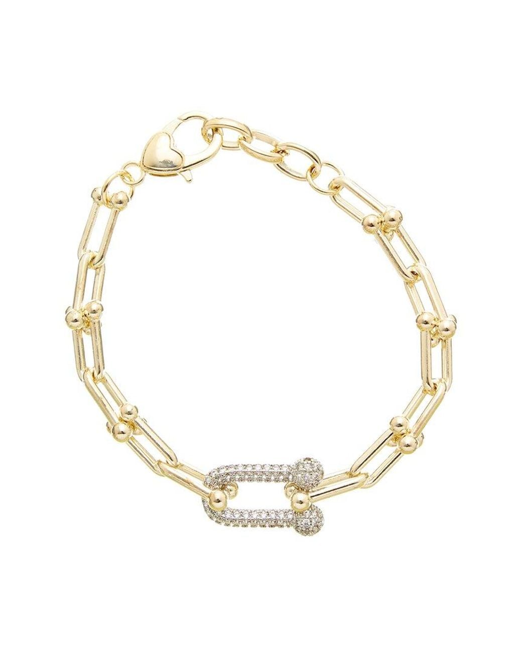 Juvell Metallic 18K Plated Cz Bracelet