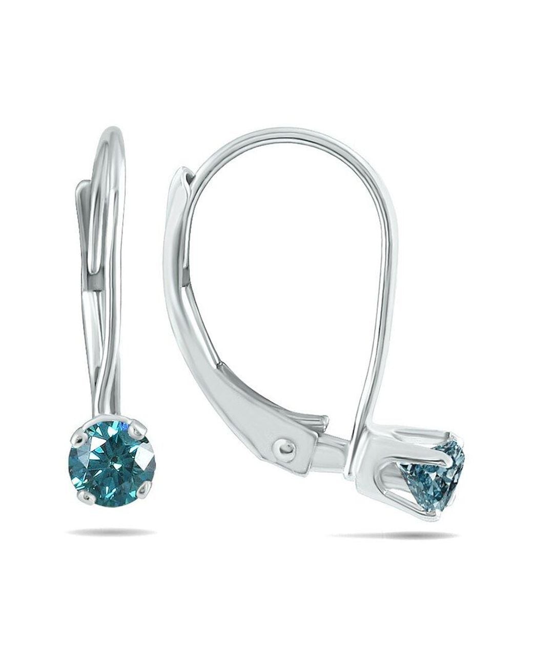 Diamond Select Cuts Blue 14k 0.23 Ct. Tw. Diamond Earrings