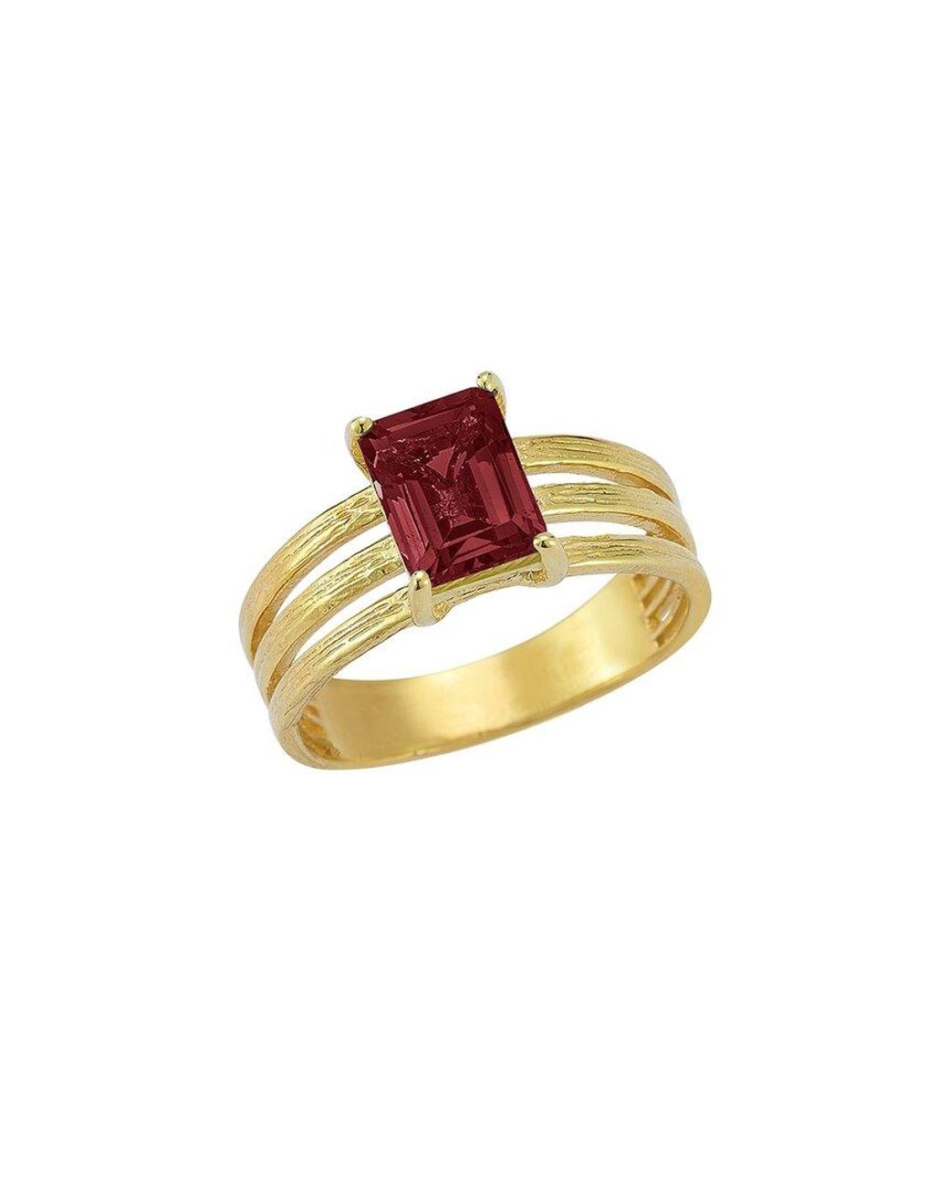 Reiss White 14K 2.50 Ct. Tw. Garnet Cocktail Ring