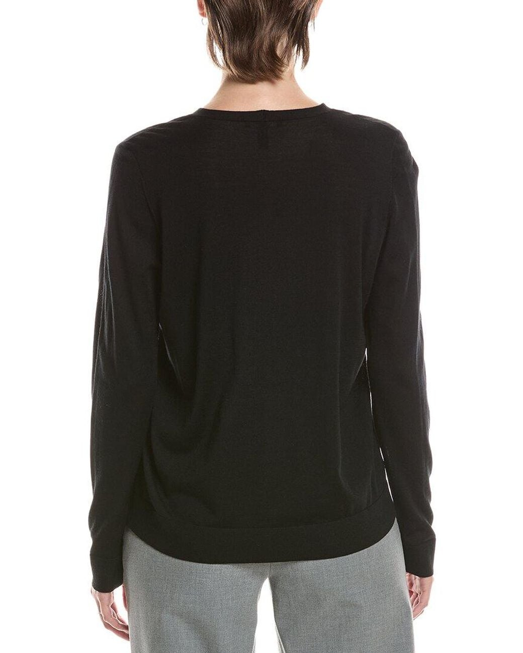 Eileen Fisher Black Wool Cardigan