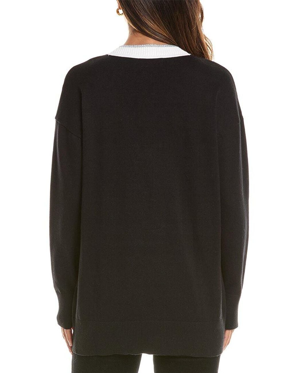 Karl Lagerfeld Black Patches Cardigan
